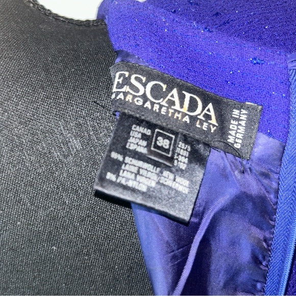 Escada Purple Short Sleeve Dress - Picture 8 of 12